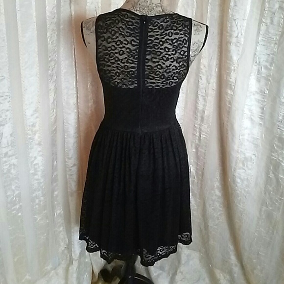 Delia's Black Lace Overlay Dress - Picture 2 of 6